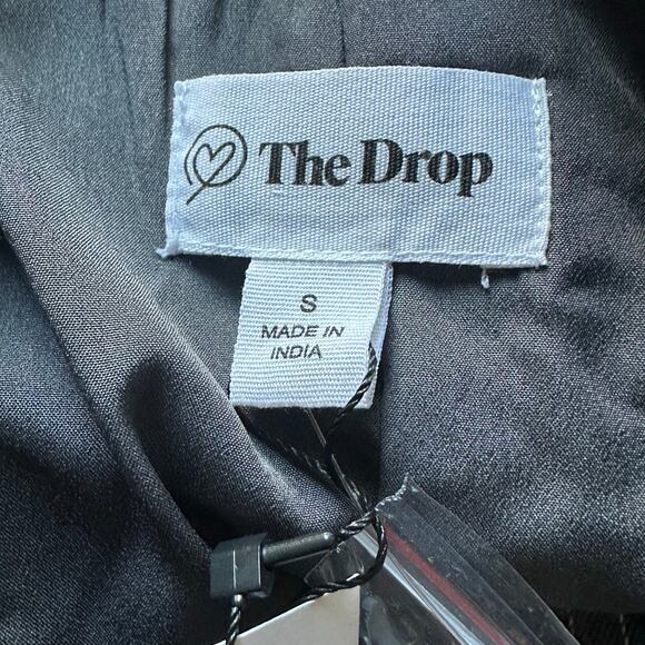 The Drop Women Blake Charcoal Gray & White Pinstripe Blazer Size S - NWT - Picture 6 of 8